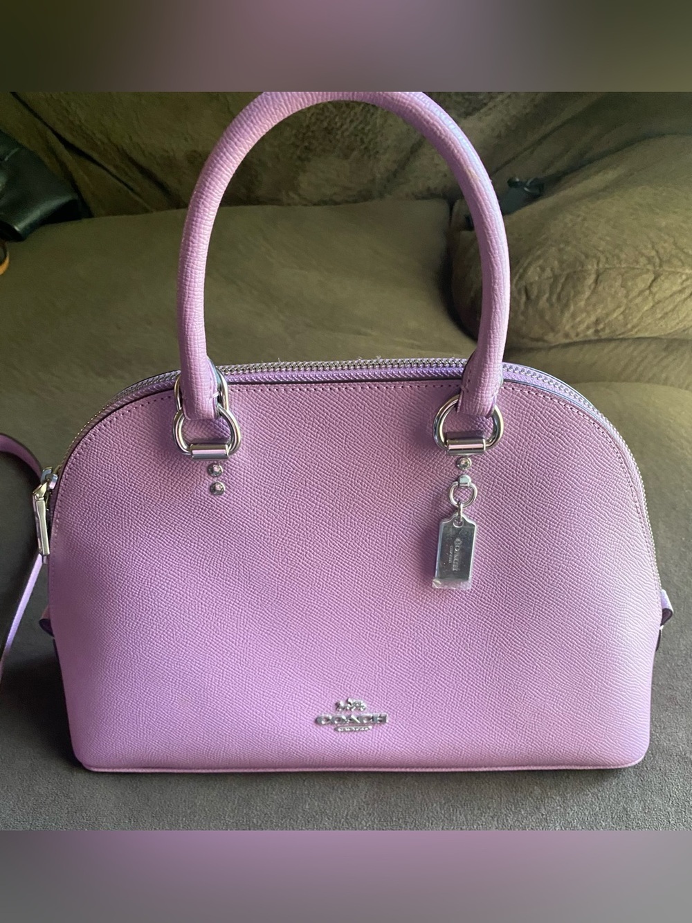 Purple coach bag